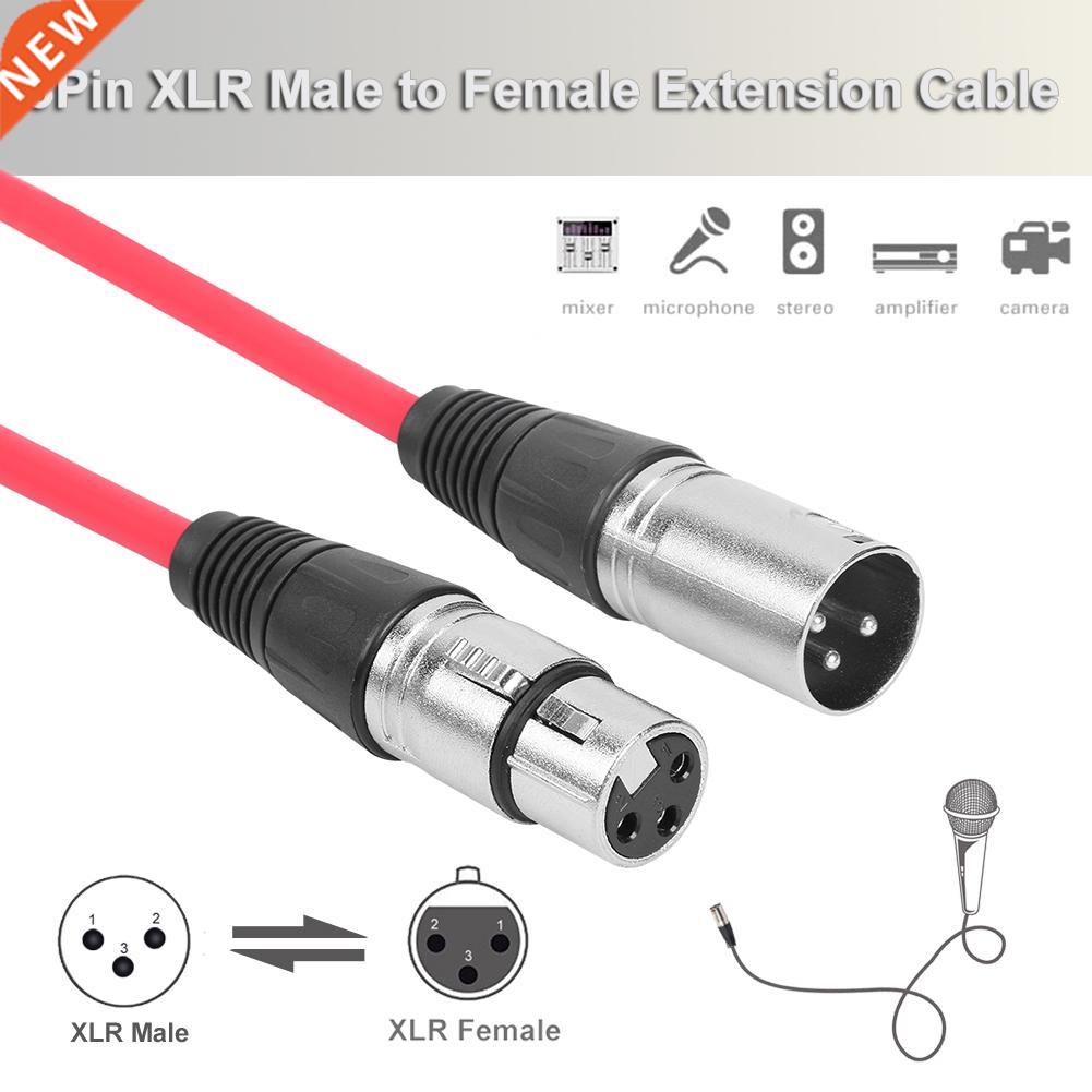 3m 3Pin XLR Male to XLR Female Cable Audio Microphone Mixer