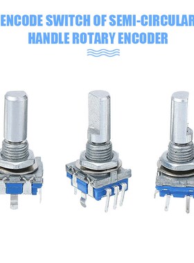 3pcs Durable Rotary Encoder With Push Button 6mm Shaft Diame