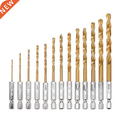 13Size 1.5-6.5mm HSS High Speed Steel Titanium Coated Drill