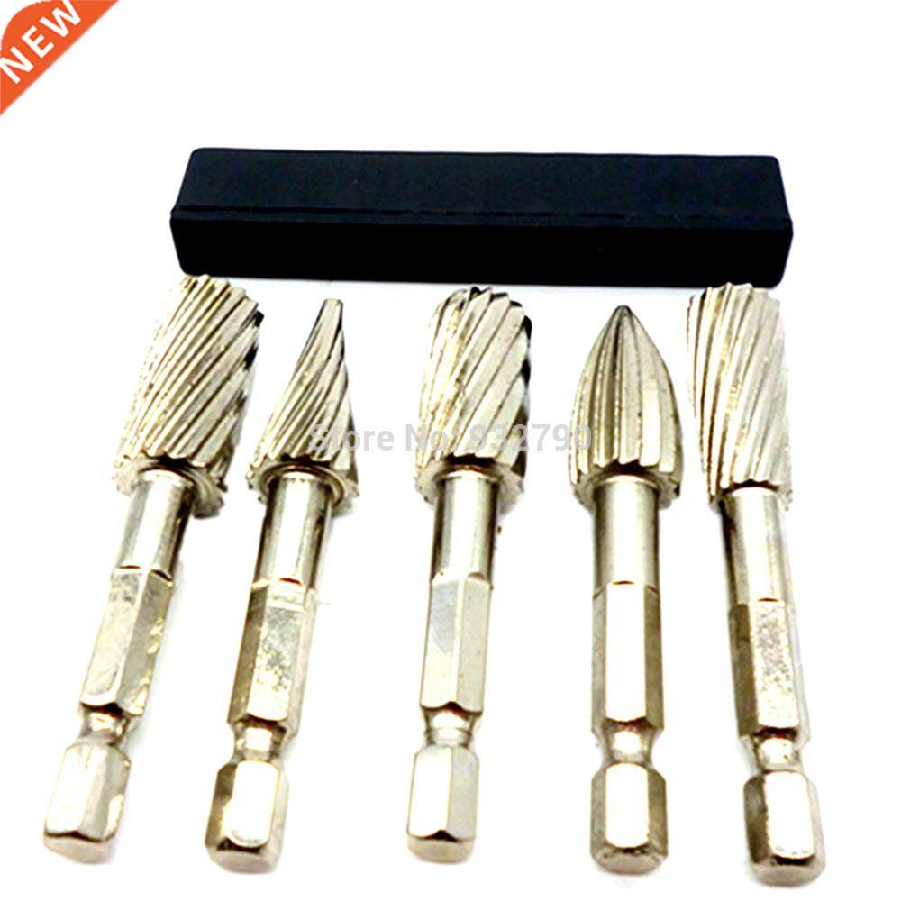 5pcs Grinder Hss Rotary Files Burr 1/4