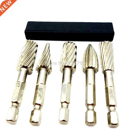 5pcs Grinder Hss Rotary Files Burr 1/4
