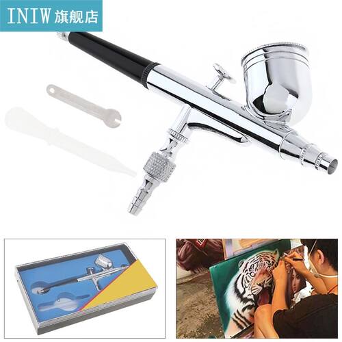 TD-130A Capacity Pneumatic Double Acting Airbrush with Wrenc