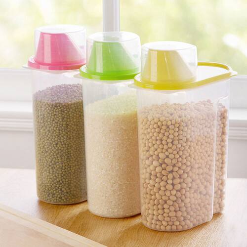 Transparent Plastic Storage Box Dry Food Container Box Moder