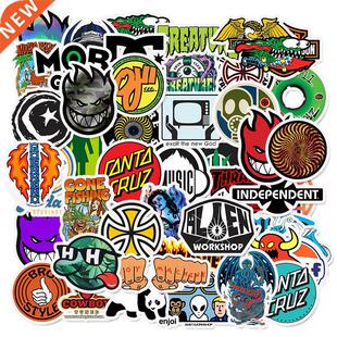 50 PCS Skateboard Fashion brand Logo Waterproof Sticker For