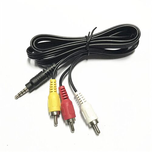 3.5mm Male To 3 Lotus Audio and Video 1 Minute 3 AV Cable TV