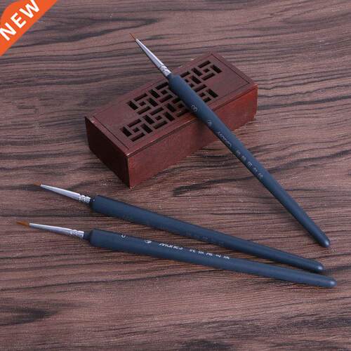 Pcs Miniature Paint Detail Brush 0/ 00/ 000 Wolf Hair Profe