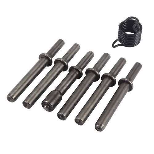 7 Pcs Great Heavy Duty Smoothing Pneumatic Air Rivet Hammer