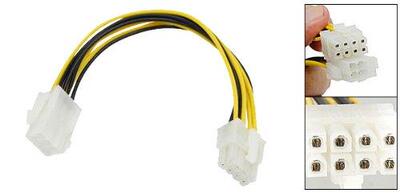 6pin PCI to 8pin PCI-E Power Cale Adapter M-F