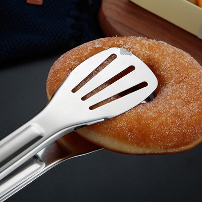 1pc clip Stainless Steel Food Tongs Kitchen Tongs Utensil Co