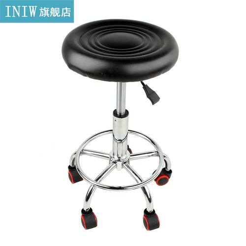 Height Adjustable Salon Rolling Swivel Stool Tattoo Massage