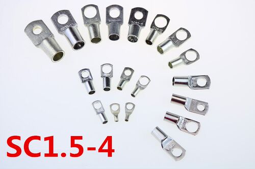 100pcs/Lot SC 1.5-4 1.5mm2 4mm Bolt Hole Tinned Copper Cable