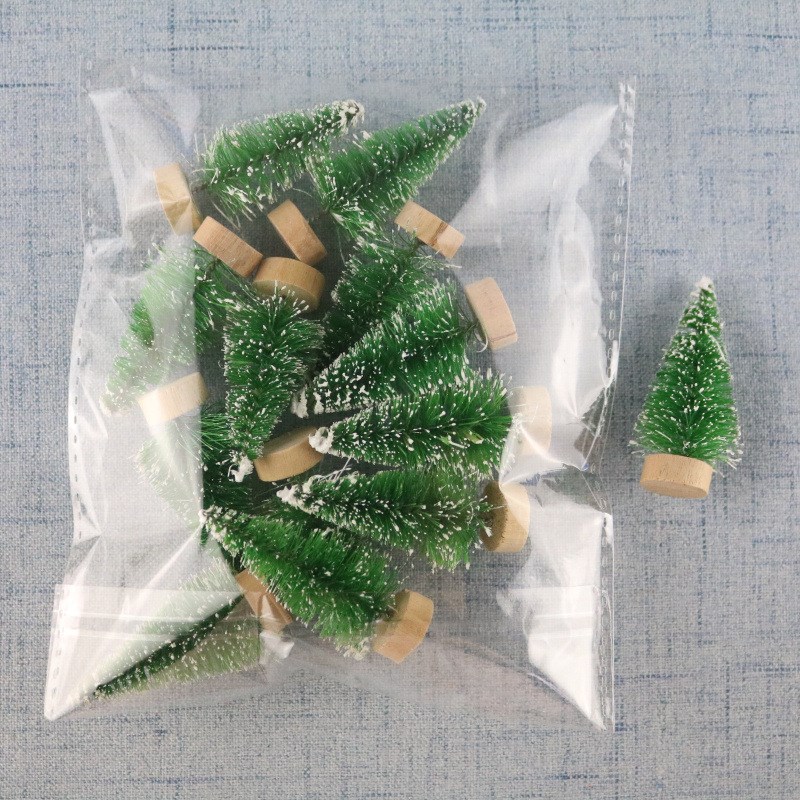 12pcs Mini Christmas Tree Xmas Cedar Pine Table Decor Merry