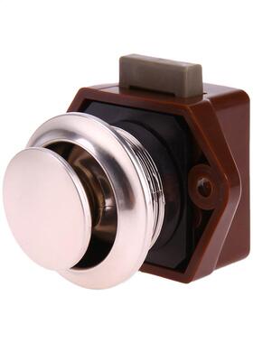 Mini Button Catch Lock Cupboard Camper Door Push Lock Knob C