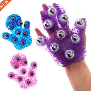 Roller Ball Body Massage Glove Muscle Pain Relief Relax Anti