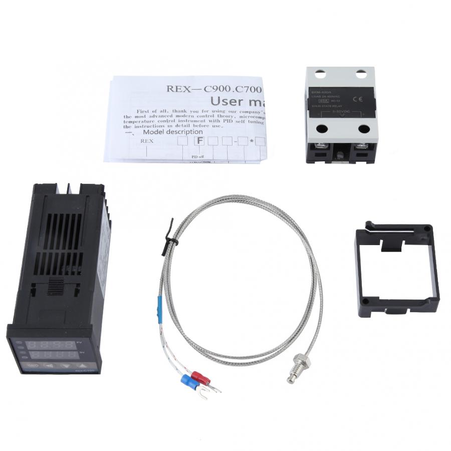 AC 110-240V PID Temperature Controller Thermostat kits 0-400