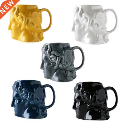 Ceramic David Head Tea Mug Sculpture Hot Cocoa Tea Cup Gift