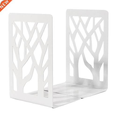 1pair Portable Out Desk Organizer Iron School Book Ends Hom