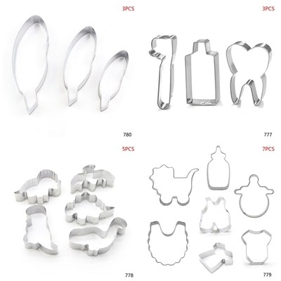 3-7Pcs/Set Stainless Steel Baby Stroller Feeding Bottle Clot