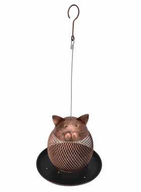 Bird Feeder Automatic Bird Feeder Metal with Flip Lid for Ou