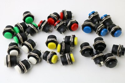 5pcs R13-507  1Pcs Momentary Button Switch Installing Hole 1