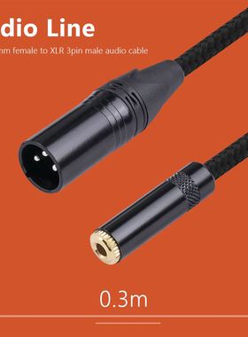 0.m/0.5M/1m/2M/M TRS .5mm Female to XLR  Pin Male Adapte