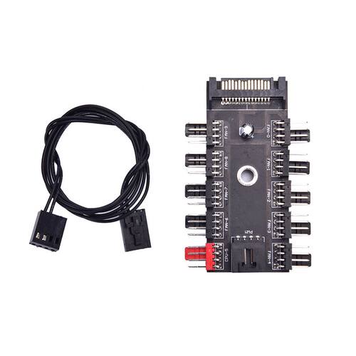 Fan Hub Speed Controller Regulator 12V Computer Caseinterfac