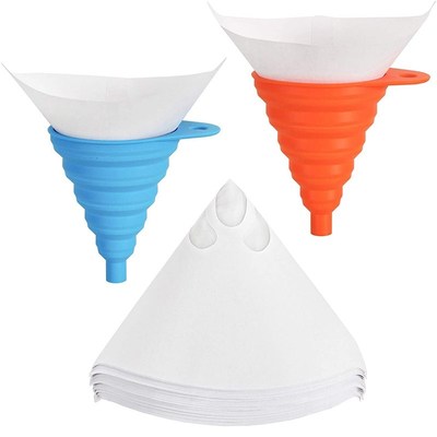 200Pcs Paint Strainers, Cone Paint Filter Sn with 2 Pack Sil