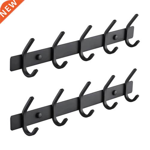Coat Racks For Wall - Stainless Steel Coat Hooks (2 Pack) -