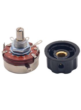 1 ps WTH118-1A 2W 470K ohm Rotary Taper Potentiometer with k