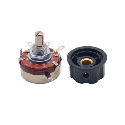 1 ps WTH118-1A 2W 470K ohm Rotary Taper Potentiometer with k
