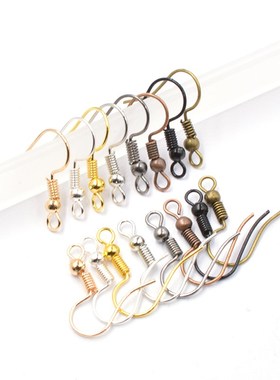 100pcs/lot 8 color Earring Findings Earrings Clasps Hooks Fi