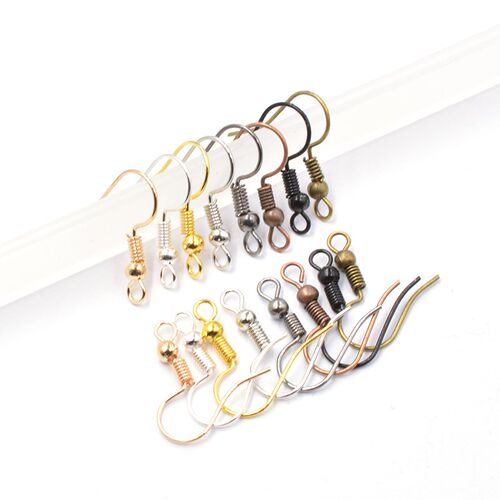 100pcs/lot 8 color Earring Findings Earrings Clasps Hooks Fi