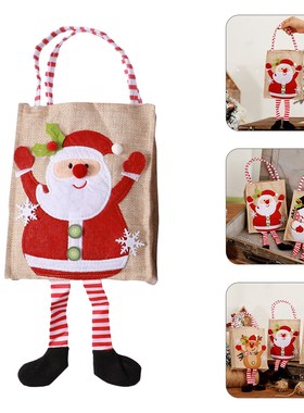 1pc Santa Shape Present Bags Xmas Gift Containers Xmas Gift