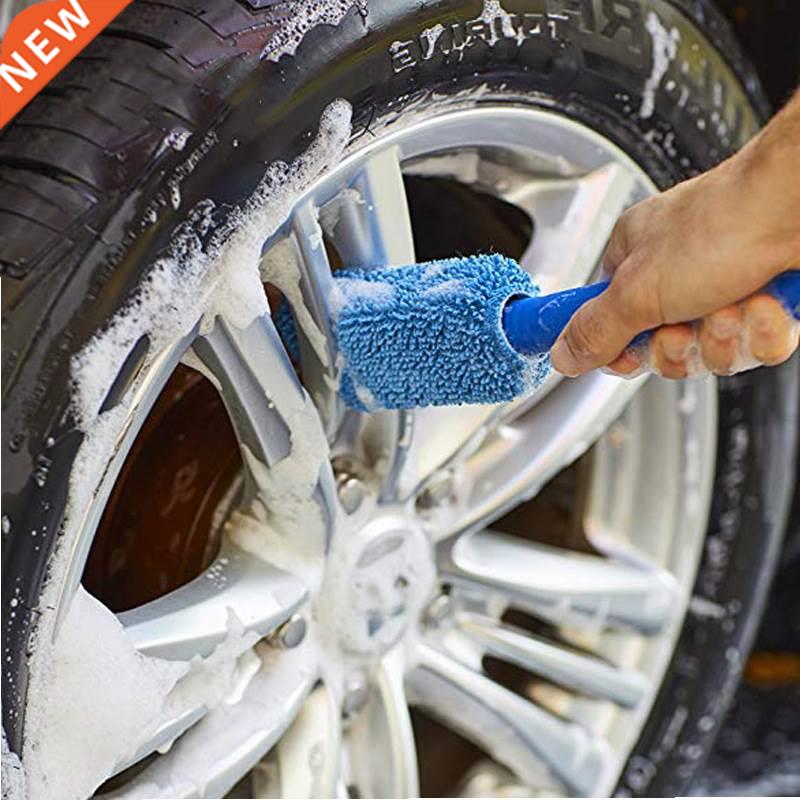 Car Wash Portable Microfiber Wheel Tire Rim Brush Car Wheel 餐饮具 一次性餐垫 原图主图