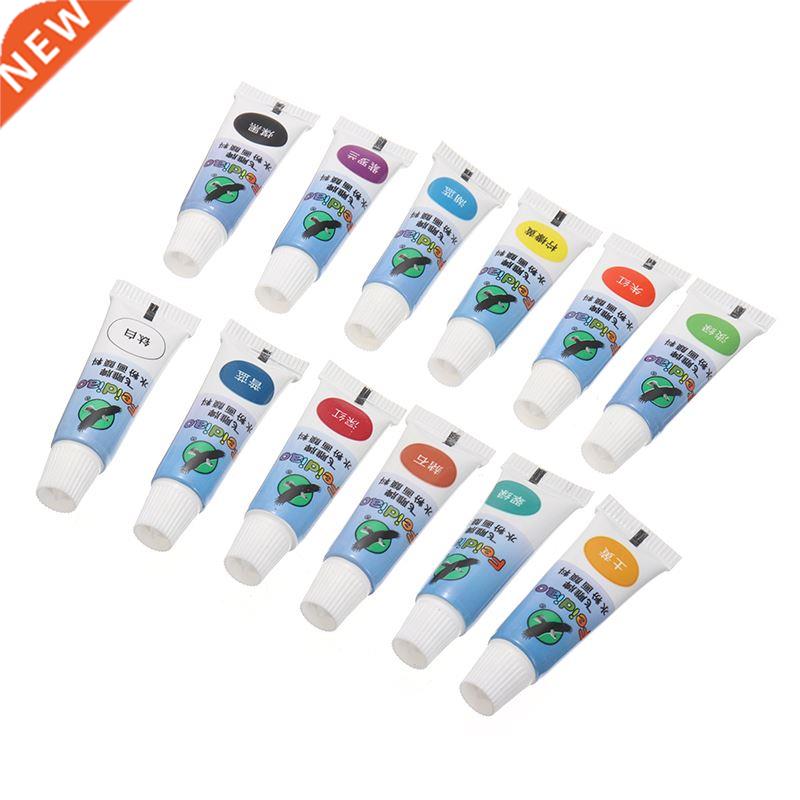 12 Colors Acrylic Paints 5ml Tubes Oil Drawing Painting Pigm