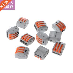 10 Pcs 3 Way Electric Cable Wire Connector Reusable Lever Te