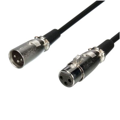 3Pin XLR Male to Female microphone Extension cable 1M