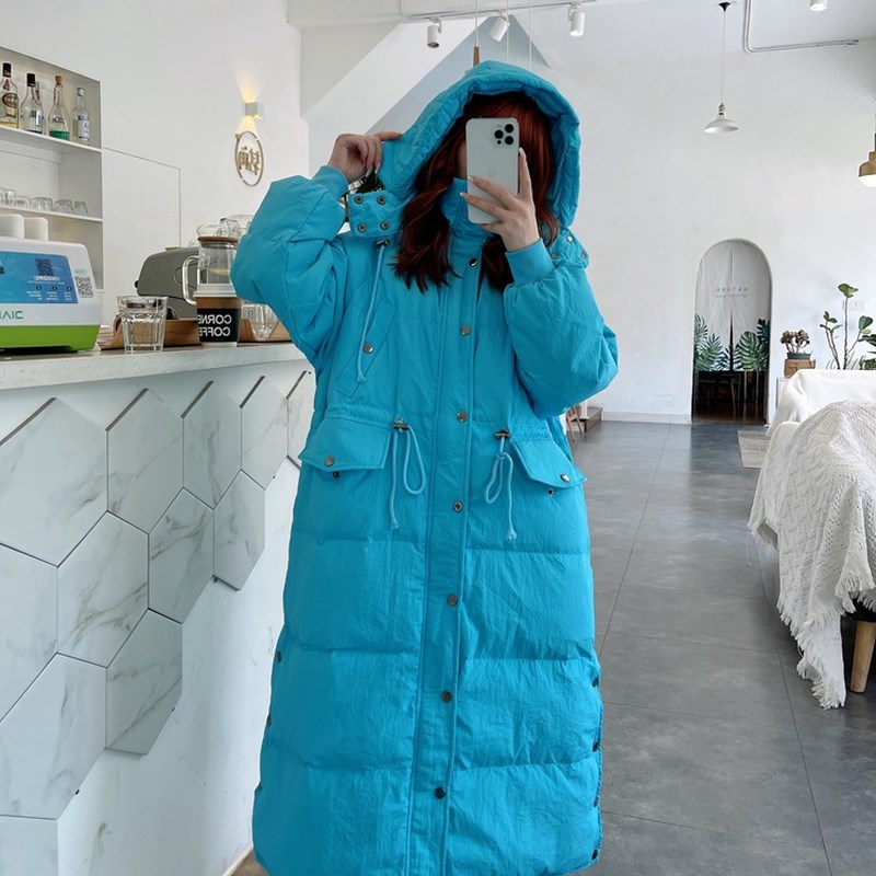 QingWen New Winter Jacket Women White Duck Down Jacket Femal图片