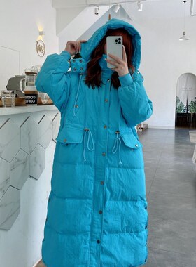 QingWen New Winter Jacket Women White Duck Down Jacket Femal