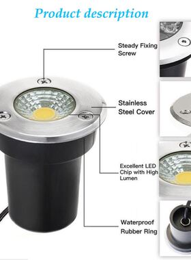 4 Pack IP68 Waterproof LED underground Light 5W 10W 15W Outd