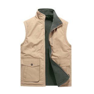 Men's Vest Sleeveless Jacket Plus Big Size Double-sided Wais