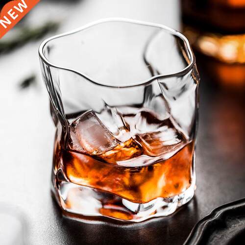 Whisky Glass Crumple Whiskey Tumbler Glasses Irregular Folds