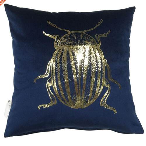 Best Selling Insect Foil Printing Cushion Cover Square Velve