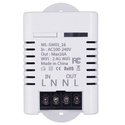 2.4G Wifi Smart Switch Relay 16A Tuya Smart Life App Wireles