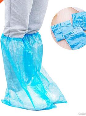1Pair Durable Waterproof Thick Plastic Disposable Rain Shoe
