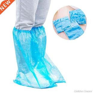 1Pair Durable Waterproof Thick Plastic Disposable Rain Shoe