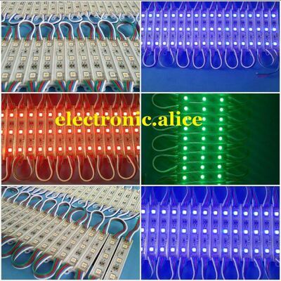 20pcs 3LED Module SMD 5050 warm white/Red/Green/Blue/RGB/Yel