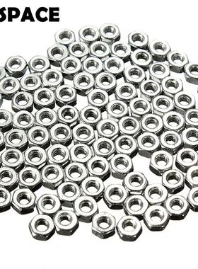 100pcs/Set Standard Screw Nut M2 Dia 2mm Hex Screw Nut Nuts