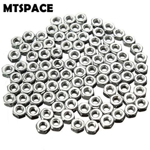 100pcs/Set Standard Screw Nut M2 Dia 2mm Hex Screw Nut Nuts