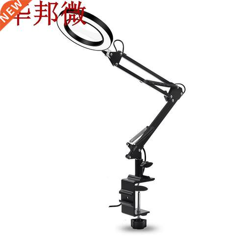 Flexible Desk Large 5X USB LED Magnifying Glass 3 Colors Ill